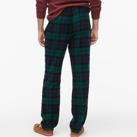 NWT J. Crew Men’s Plaid Flannel Pull On Pajama Lounge Pants in Tarten Plaid - Picture 2 of 13